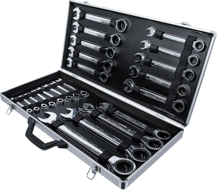 BGS Do it yourself 30009 | Ratschenring-Maulschlüssel-Satz | SW 6 - 32 mm | 22-tlg., 22-tlg.