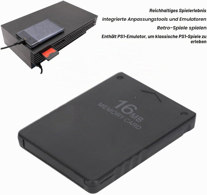 für PS1-Speicherkarte, Speicherkarte für PS1, 8 MB/16 MB/32 MB/64 MB Optionaler Speicherkartenstick