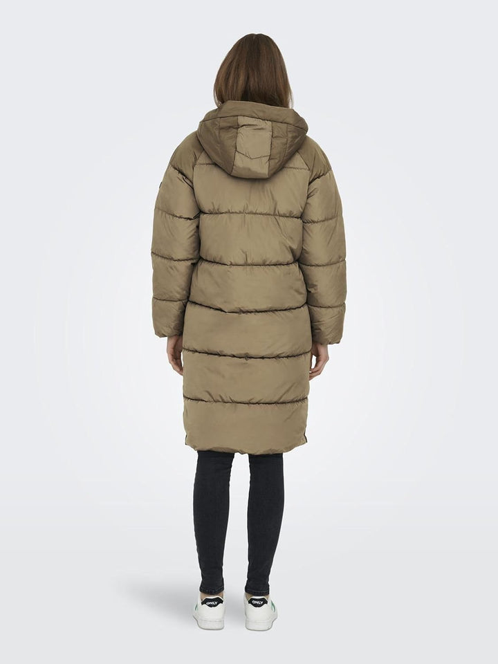 ONLY female Steppmantel Kapuze Mantel XS Otter, XS Otter