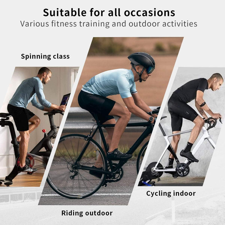 Santic Trägerhose Fahrrad Herren Kurz Sitzpolster Bib Shorts Hosen Rennrad Gepolstert Radlerhose Pol