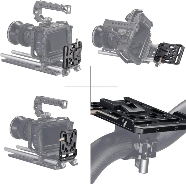 Tilta TA-MBP-K1-V Tiltaing Mini V-Mount Battery Plate + 15mm Rod Adapter (Big) (Batterien Nicht enth