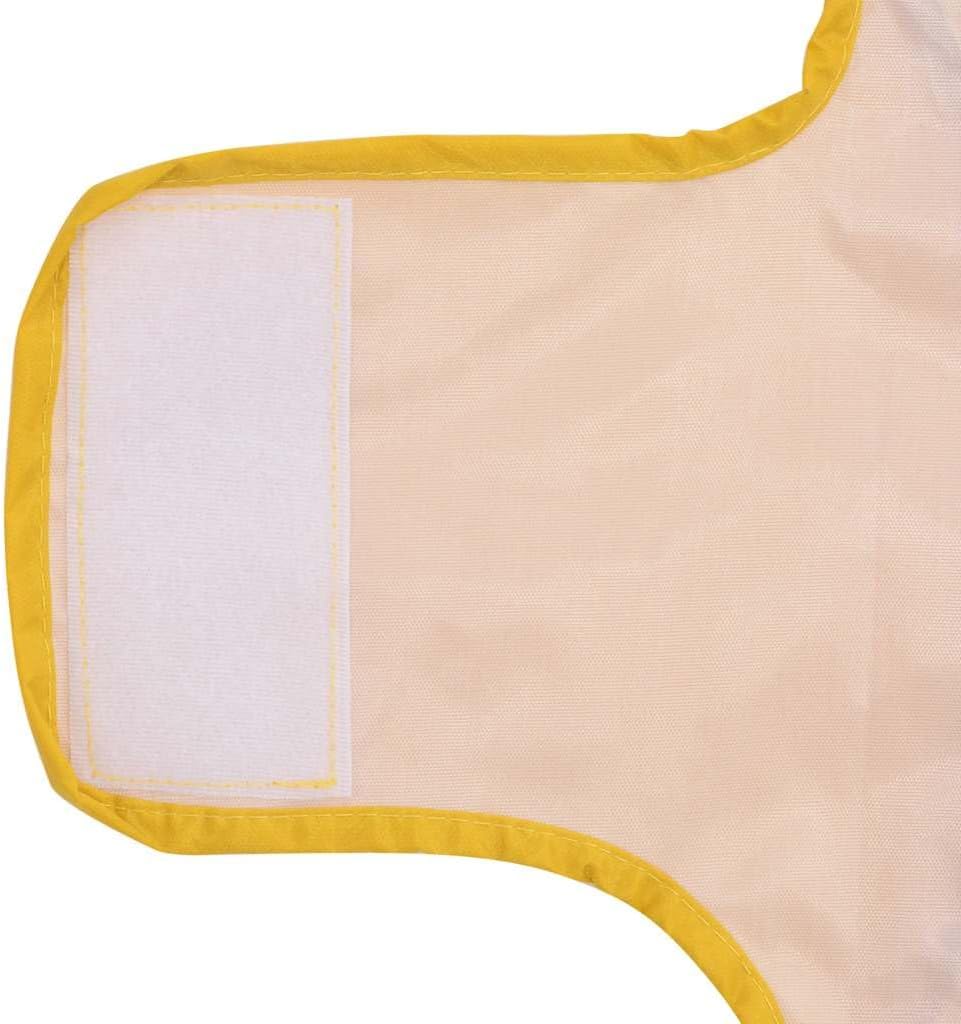vidaXL Hunde Regenmantel mit Reflexstreifen Polyester Gelb M, Hundemantel, Hundejacke, Regenjacke fü