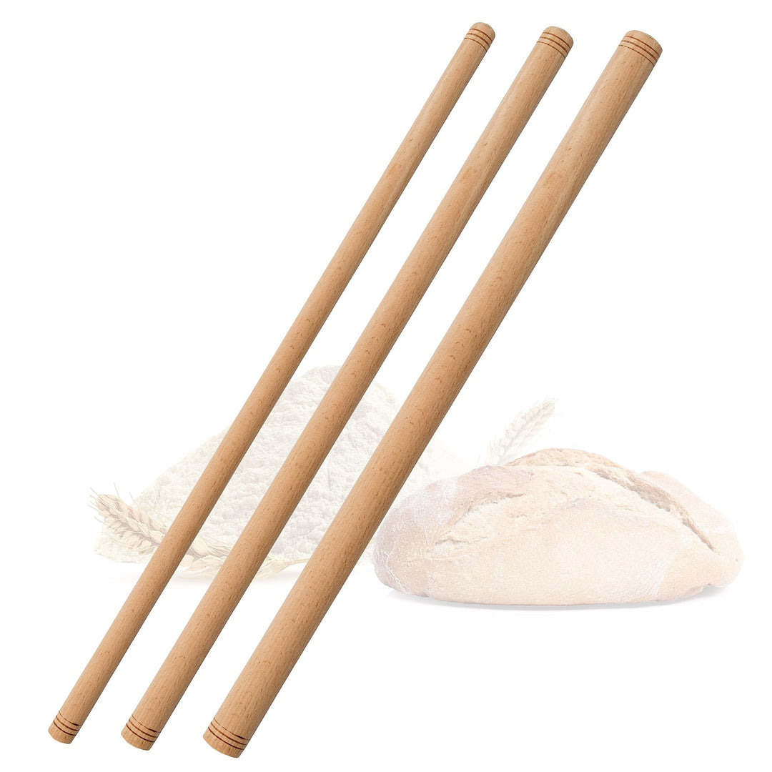 spar-home Türkisches Nudelholz - Traditionelle Teigroller aus Buchenholz Handgemachte Teigrolle aus