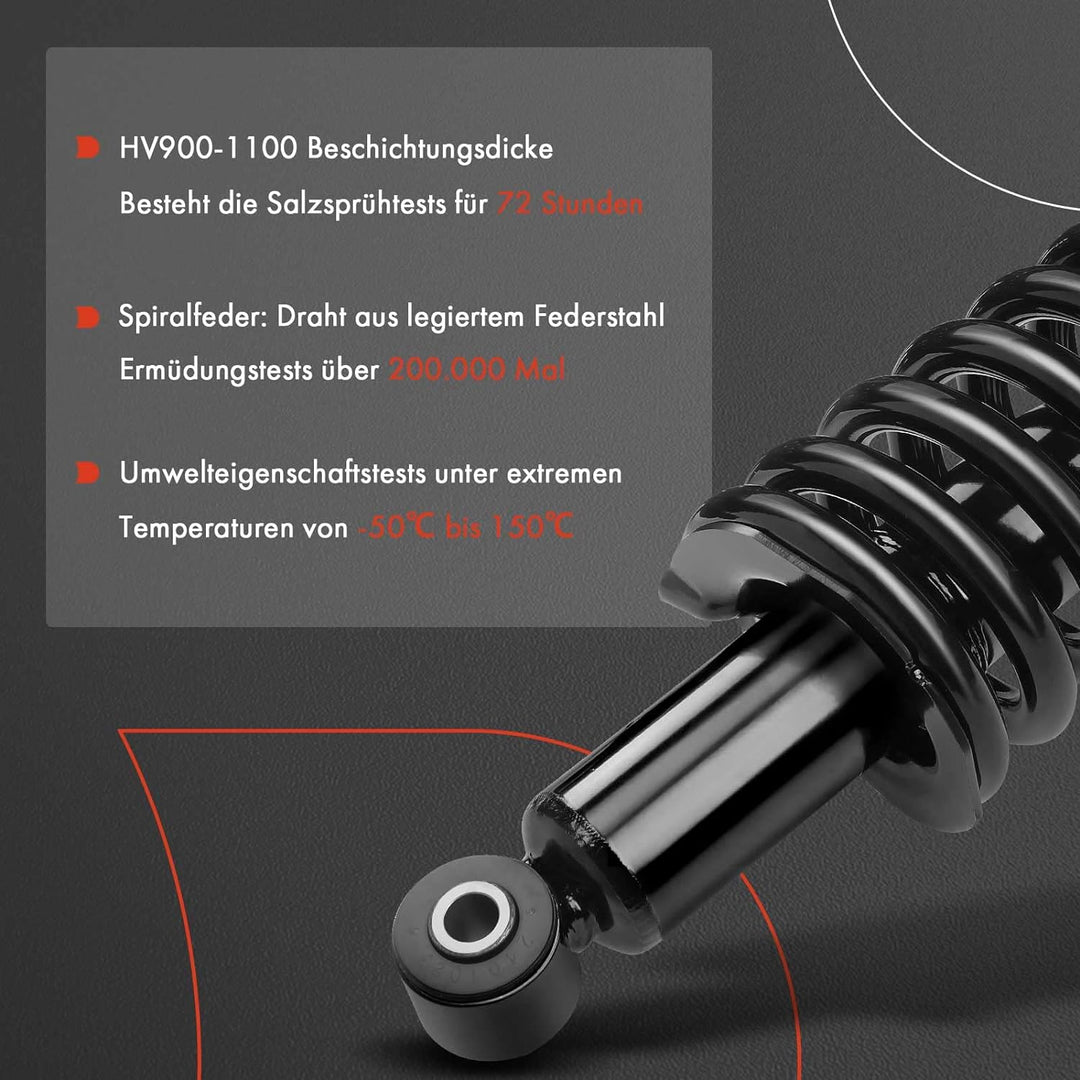 Frankberg 2x Komplett Stossdämpfer Federbein Satz Vorderachse Kompatibel mit Golf IV 1J1 2.8L 1999-2