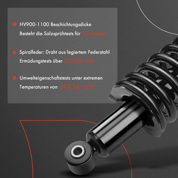 Frankberg 2x Komplett Stossdämpfer Federbein Satz Vorderachse Kompatibel mit Golf IV 1J1 2.8L 1999-2