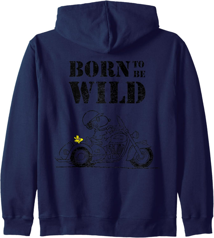 US Peanuts Snoopy Sketch Born Wild 01 Kapuzenjacke