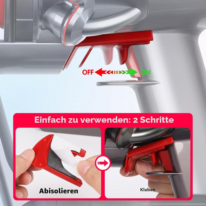 2 Stück Verstärkter Griffhalterung für Dyson V15 V11 V10 Staubsauger, Schalter Halterung Fixierung S