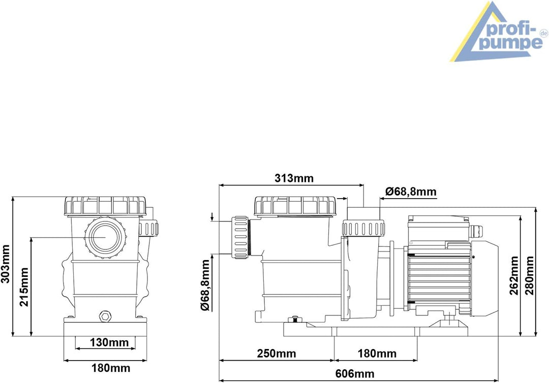 Schwimmbadpumpe Poolpumpe - Filterpumpe Schwimmbad/Swimmingpool, energiesparsam zuverlässig und effe