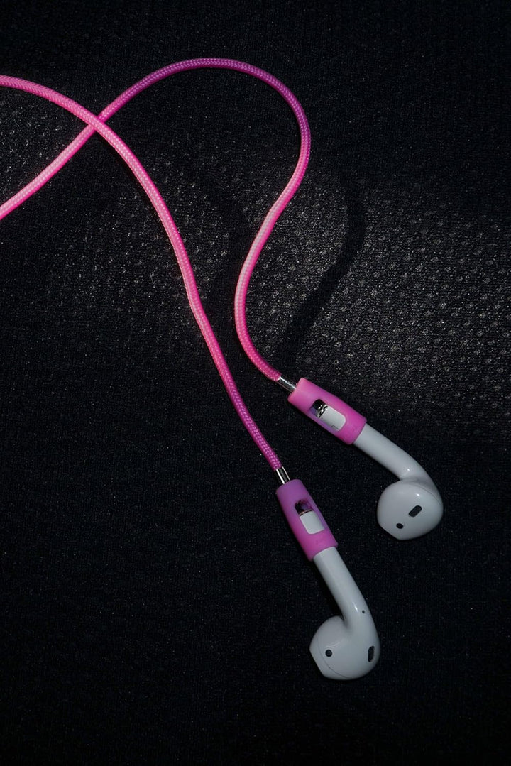 Tapper Active - Rosa Nylon/Edelstahlband für AirPods & AirPods Pro Rosa / Edelstahl, Rosa / Edelstah