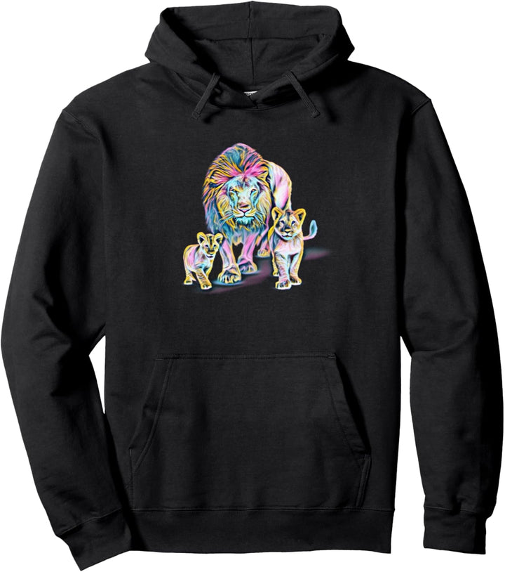 Löwen Motiv Löwe Pullover Hoodie