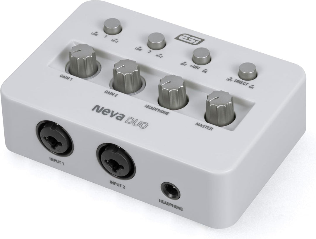 ESI Neva Duo | Professionelles 24-bit / 192 kHz USB Audio Interface, Neva Duo