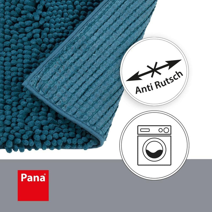 PANA Chenille Badematte in versch. Farben und Grössen • Badteppich aus weichen Fasern • saugstark &amp;