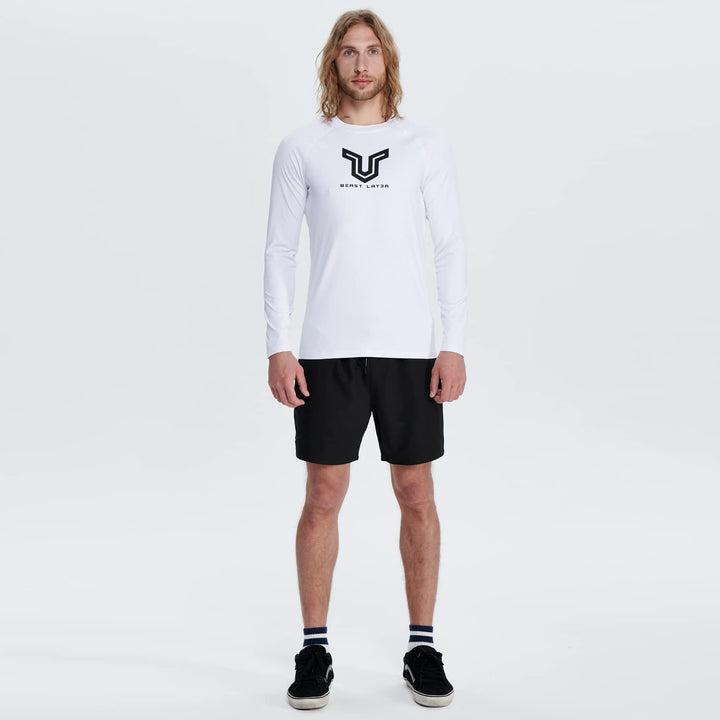HUGE SPORTS Herren Festes Rashguard Langarm Surfen Schwimmshirt Langarmshirt alle Outdoor Aktivitäte