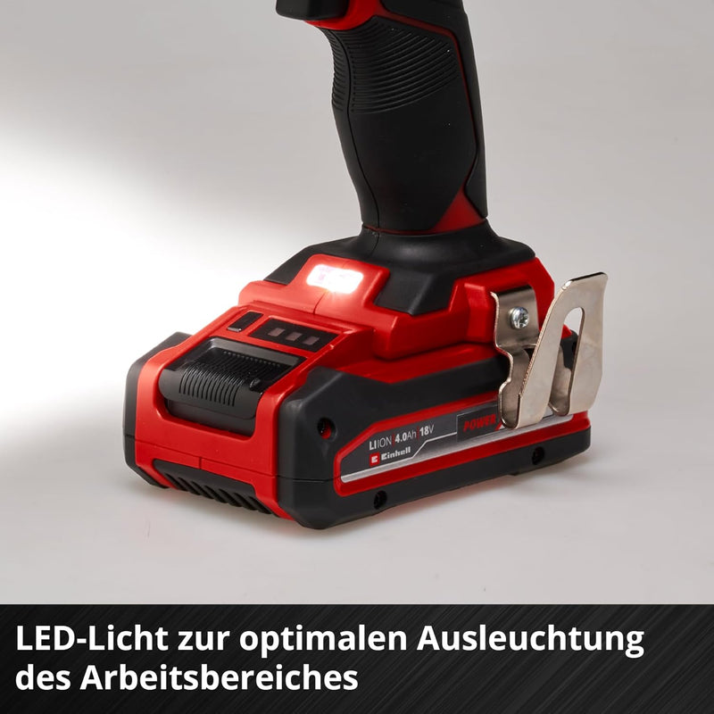 Einhell Akku-Bohrschrauber TE-CD 18/40 Li-Solo Power X-Change (Lithium-Ionen, 18 V, 40 Nm max. Drehm