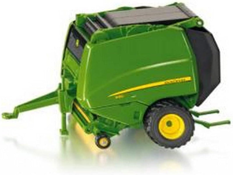 siku 2465, John Deere Rundballenpresse 990, 1:32, Metall/Kunststoff, Grün, Öffenbare Seiten- und Hec