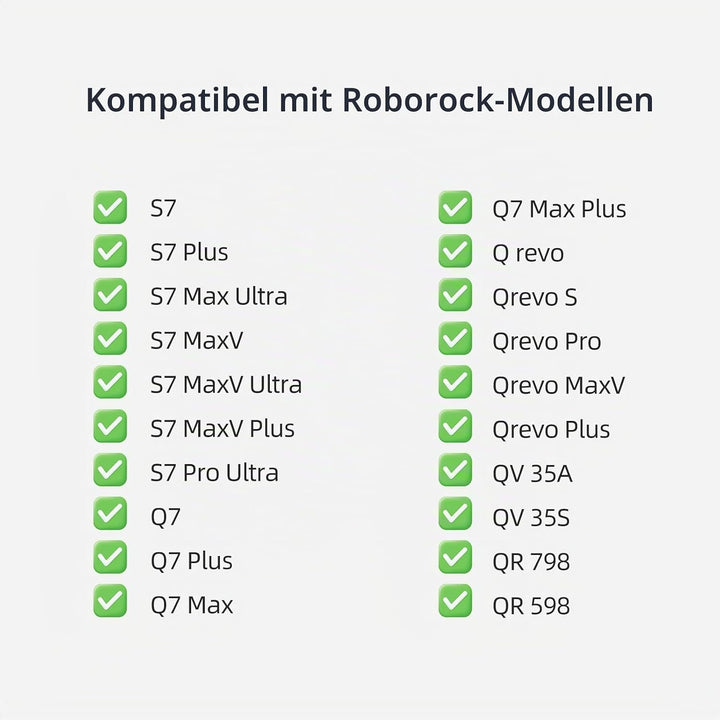 3 Hauptbürsten kompatibel für Roborock S7 / S7+, S7 Max Ultra, S7 MaxV / S7 MaxV Ultra / S7 MaxV Plu