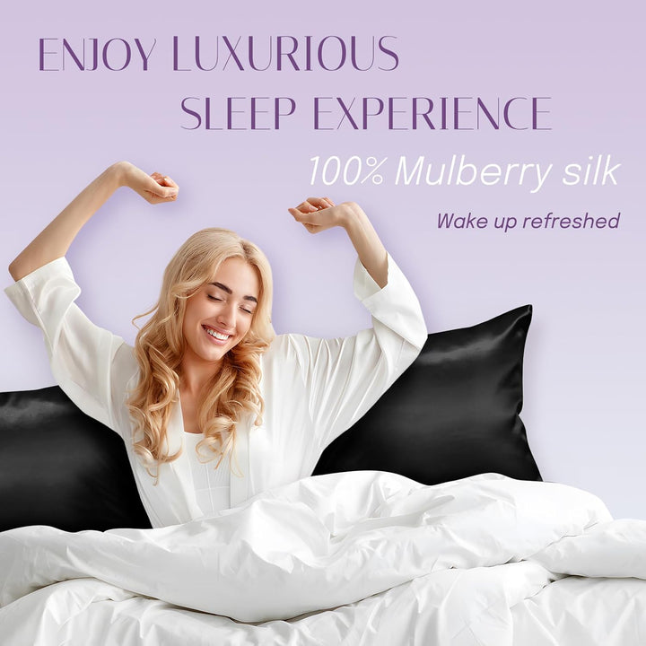 OLESILK Seide Kissenbezug Kissenhülle Haar- und Hautpflege mit Verstcktem Reissverschluss 19 Momme 1