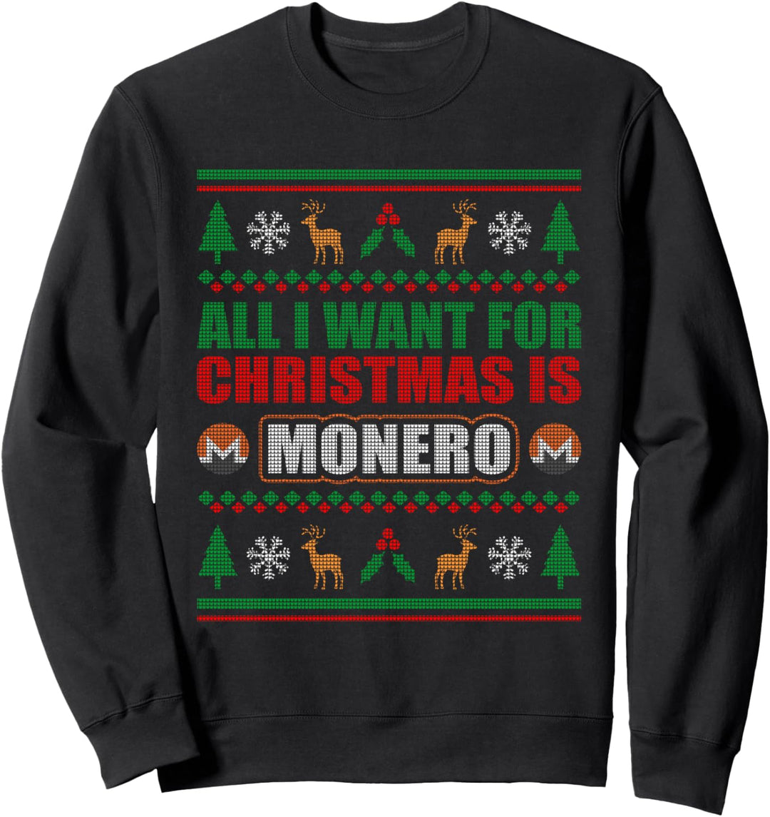 Monero Investor Weihnachten XMR Sweatshirt