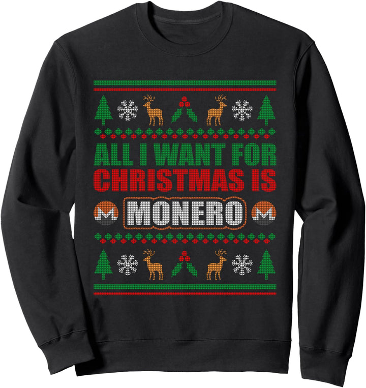 Monero Investor Weihnachten XMR Sweatshirt