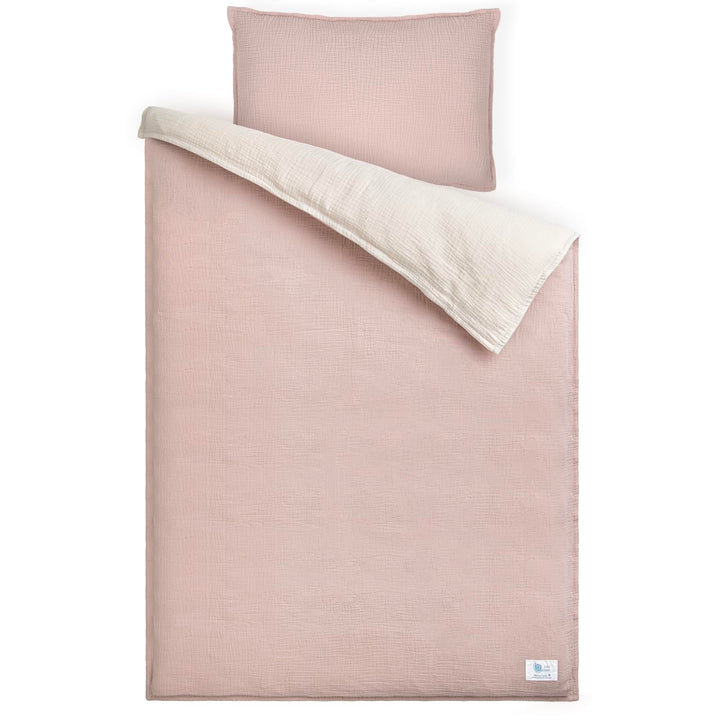 lulumoon Musselin Kinderbettwäsche 100x135: Bettbezug 100x135 + Kissenbezug 40x60 cm aus Baumwolle –