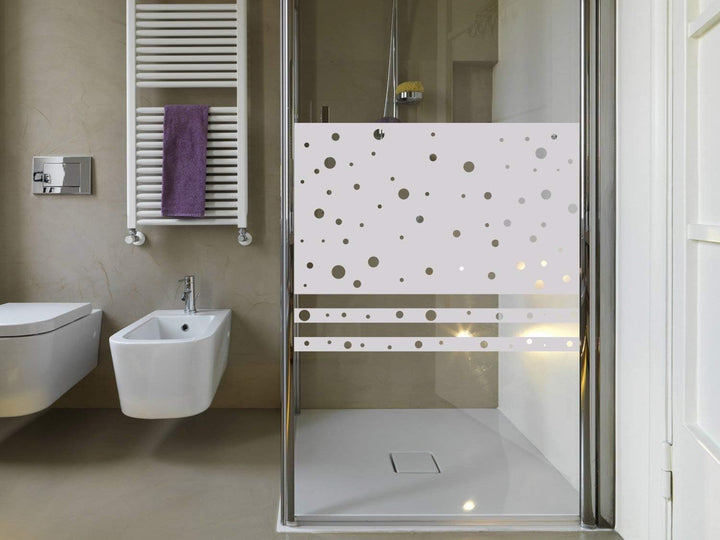 GRAZDesign Fensterfolie Milchglas selbstklebend - Blickdichte Sichtschutzfolie Glasfolie/Motiv: viel