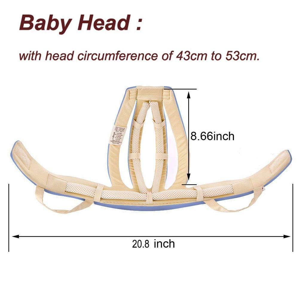 IULONEE Baby Helm Kleinkind Schutzhut Kleinkind Kopfschutz Baumwolle Hut Kleinkind Verstellbarer Sch