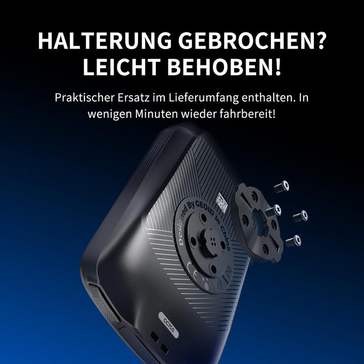 GEOID CC700 GPS Fahrradcomputer kabellos mit 2,8 Zoll Farbbildschirm – Fahrradtacho mit Route-Naviga