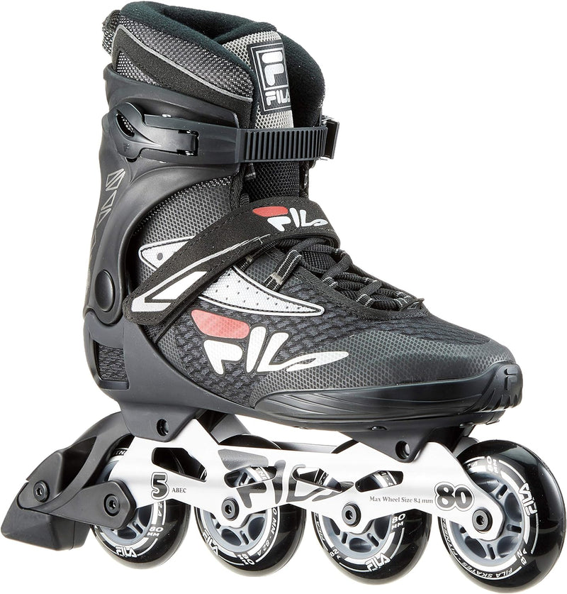 FILA Herren Legacy Pro 80 Inline Skate 46 BLCK/SILV/RED, 46 BLCK/SILV/RED