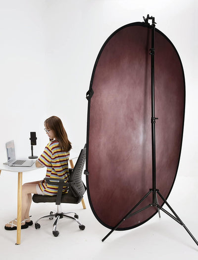 Kate 1.5x2m Grau Blau Walimex Falthintergrund Fotohintergrund Doppelseitiger Hintergrund Backdrop Ba