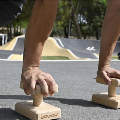 Holzblöcke für Calisthenics, ideal für Liegestütze, Gleichgewicht und Calisthenics zu Hause, natürli