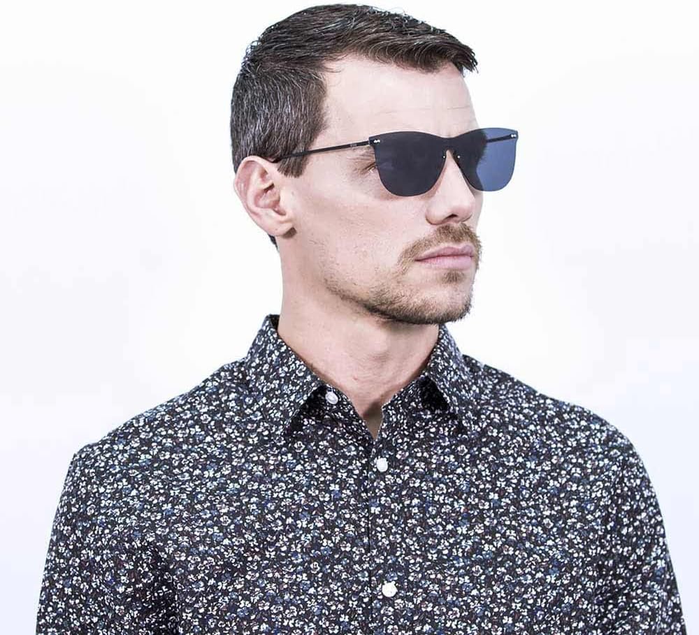 Ocean Unisex-Erwachsene Eye Sonnenbrille, Schwarz (Argento/Nero), 58