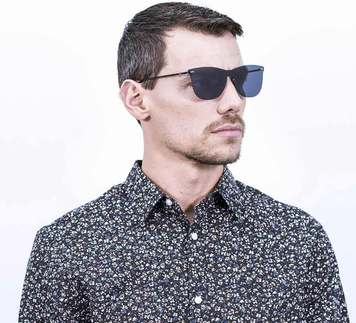 Ocean Unisex-Erwachsene Eye Sonnenbrille, Schwarz (Argento/Nero), 58