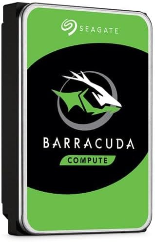 Seagate BarraCuda 8TB interne Festplatte HDD, 3.5 Zoll, 5400 U/Min, 256 MB Cache, SATA 6GB/s, silber