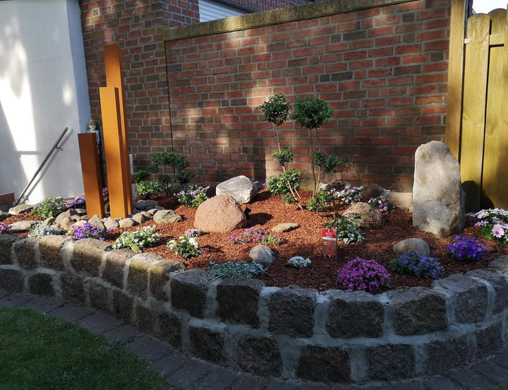 KÖHKO® Wasserspiel aus Cortenstahl mit LED-Beleuchtung „Brasilien“ 31001 Höhe 65-95-125 cm Gartenbru