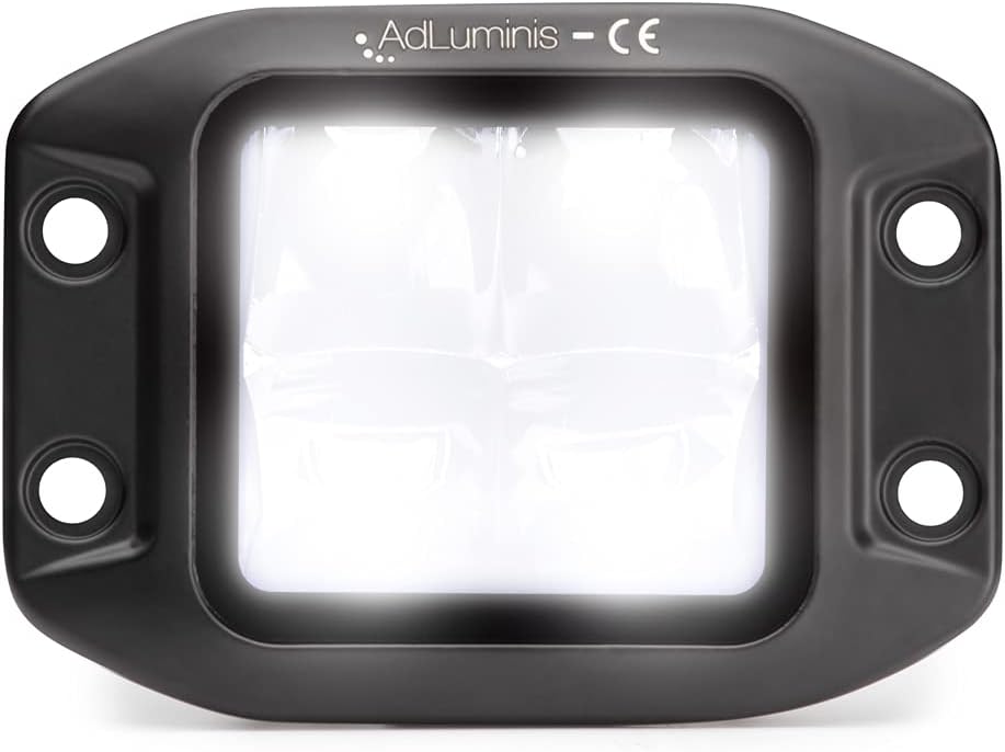 AdLuminis Blackline LED Arbeitsscheinwerfer Einbau 45 Watt 3150 Lumen, Spot, Zusatzscheinwerfer, Arb
