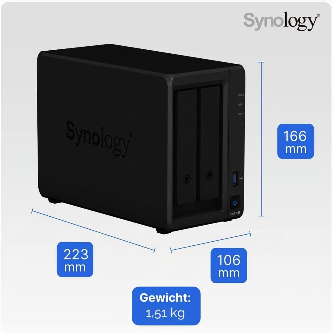 Synology DS720+ 2 Bay NAS Gehäuse