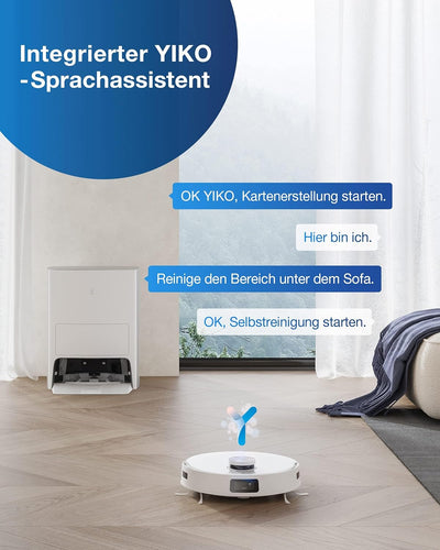 ECOVACS DEEBOT X1 e OMNI Saugroboter mit Wischfunktion ( 5000Pa, Selbstwaschend/Selbstheisslufttrock