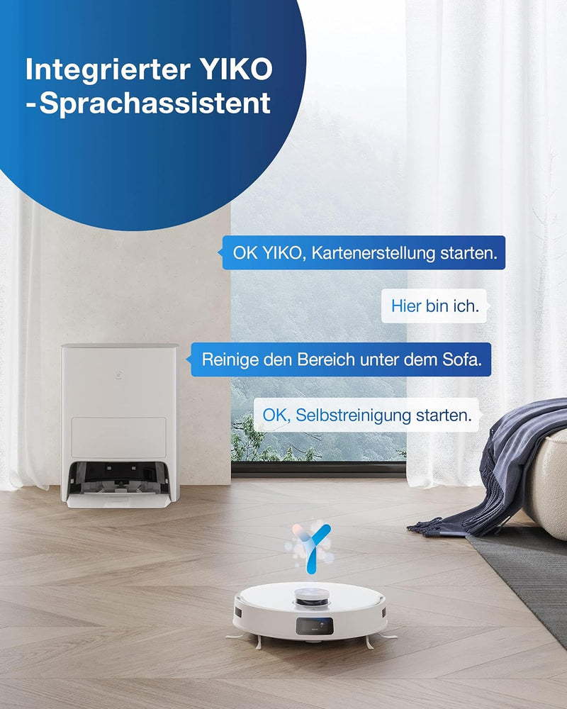 ECOVACS DEEBOT X1 e OMNI Saugroboter mit Wischfunktion ( 5000Pa, Selbstwaschend/Selbstheisslufttrock