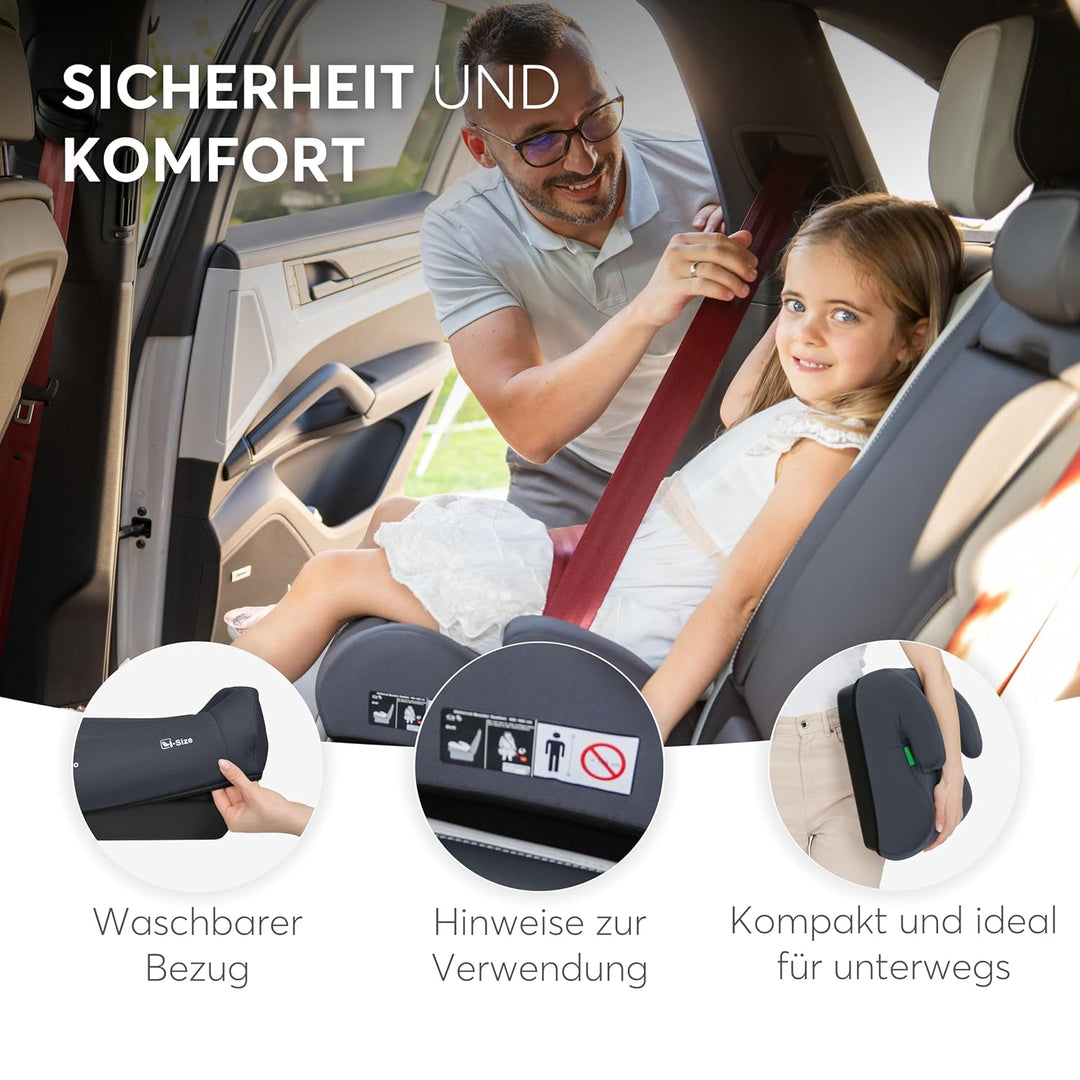 KikkaBoo Sitzerhöhung Auto Kinder i-UP, i-Size, 125-150 cm, Gruppe 3, 7-12 Jahre, 22-36 kg, Leichter