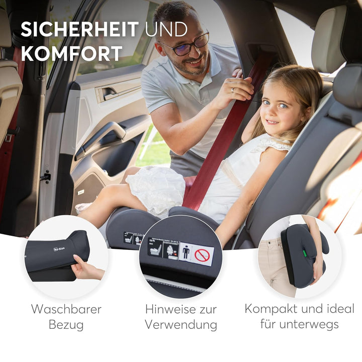 KikkaBoo Sitzerhöhung Auto Kinder i-UP, i-Size, 125-150 cm, Gruppe 3, 7-12 Jahre, 22-36 kg, Leichter