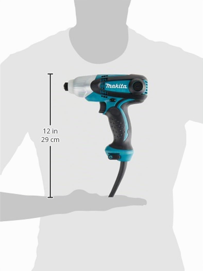 Makita TD0101F Schlagschrauber 1/4" Innensechskant, Schwarz, Blau