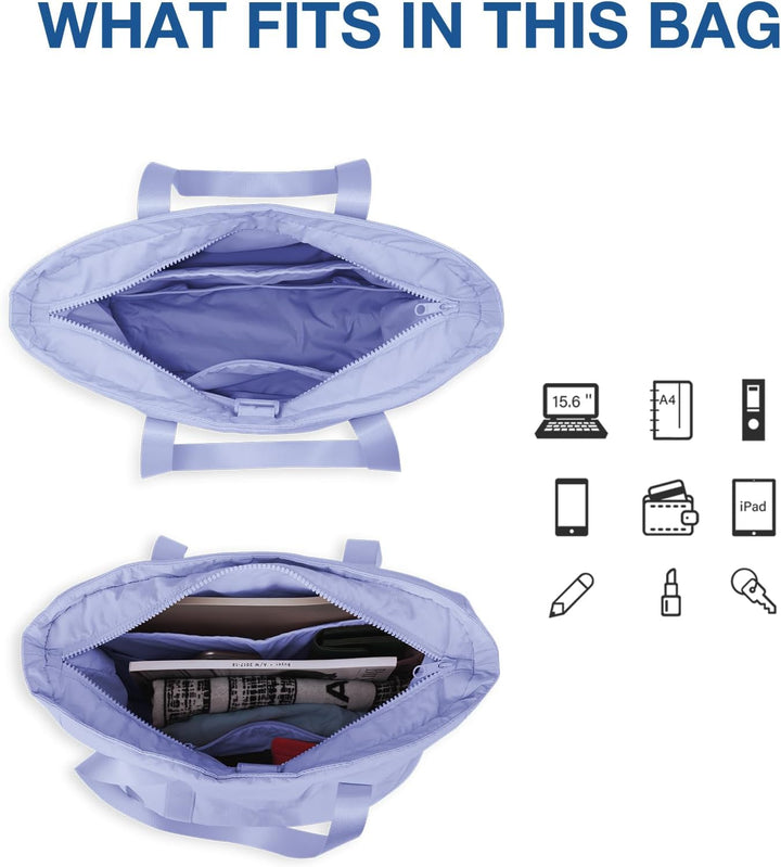 bagsmart Damen Umhängetasche Handtasche Yogatasche, Grosse Einkaufstasche, Wasserdicht Multi-Pocket