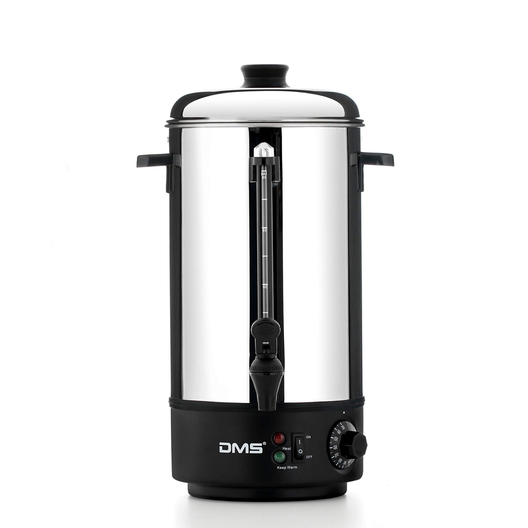 DMS 8 Liter Glühweinkocher aus Edelstahl | Glühwein- und Einkochautomat | Heissgetränkeautomat | Was