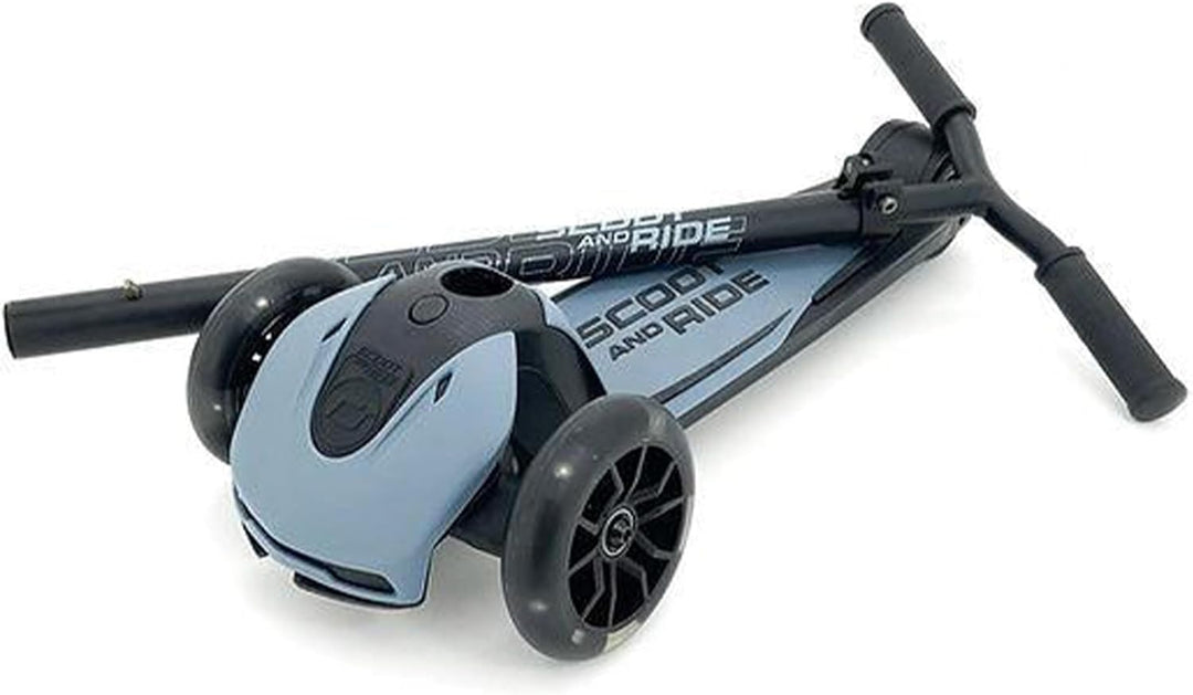 Scoot & Ride Highwaykick 5 LED Scooter Roller Kunststoff/Metall Steel, Masse: ca. 55cm x 15cm x 24cm