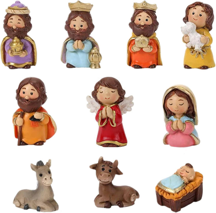 Realistische Krippe Set mit Jesuskind, Harz zahlt traditionelle Urlaubsheimtafeldekoration