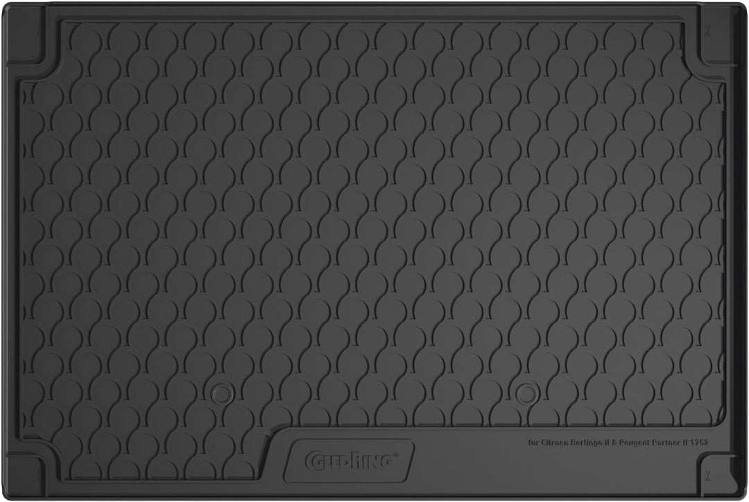 Gledring Rubbasol (Gummi) Kofferraumwanne Citroën Berlingo Multispace & Peugeot Partner Tepee 2008-2