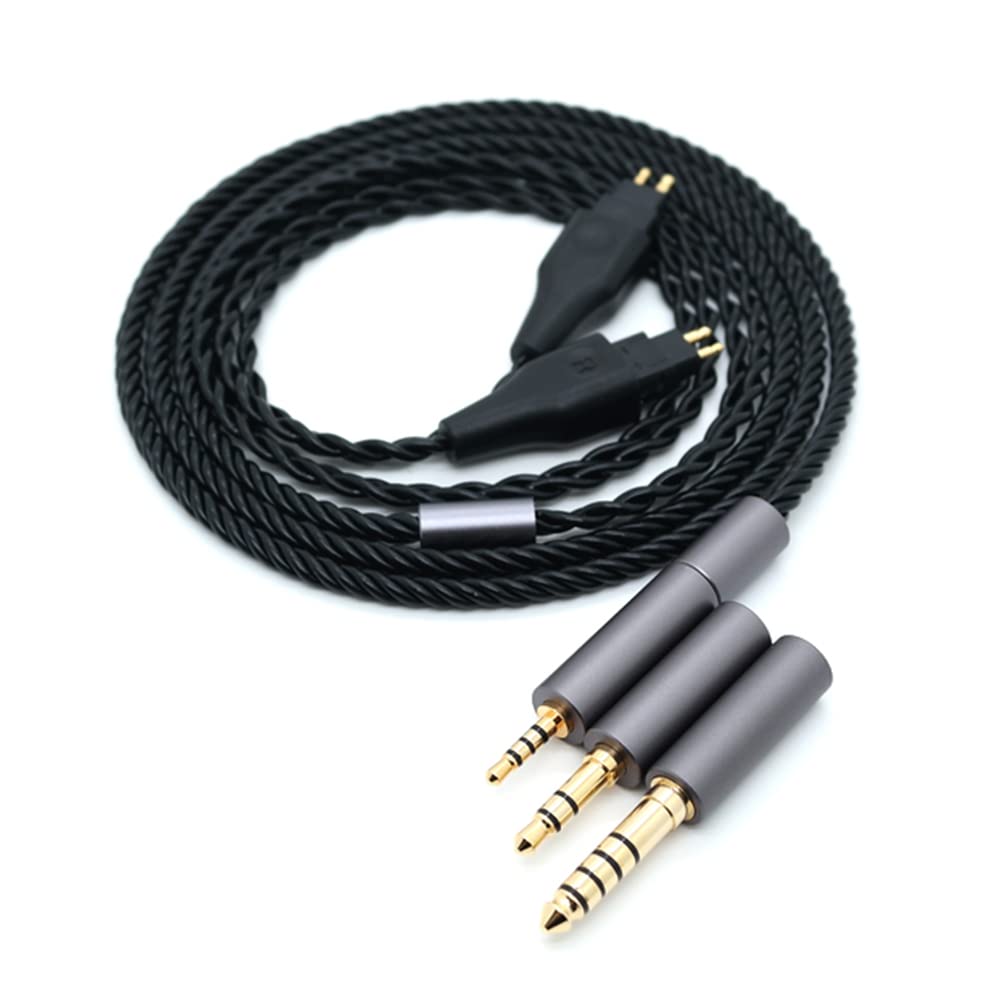 Janjunsi Upgrade Audio Kabel Ersatz Schnur Kompatibel mit Sennheiser HD580/HD650/HD660/HD600S/HD414/
