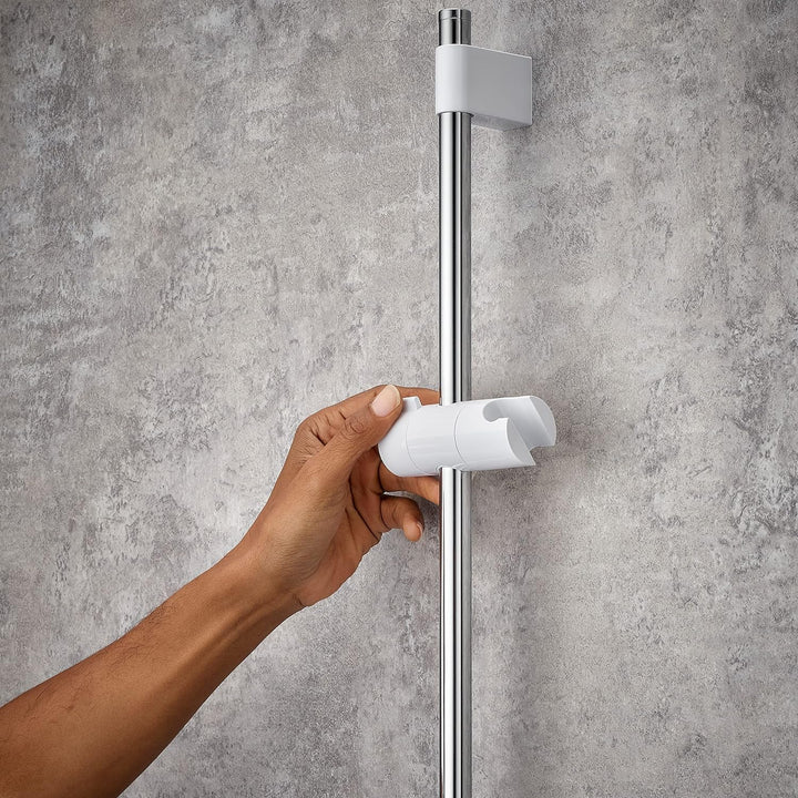 Mira Showers 2.1703.017 Beat Duschrutschstange, Weiss/Chrom, Weiss/Chrom