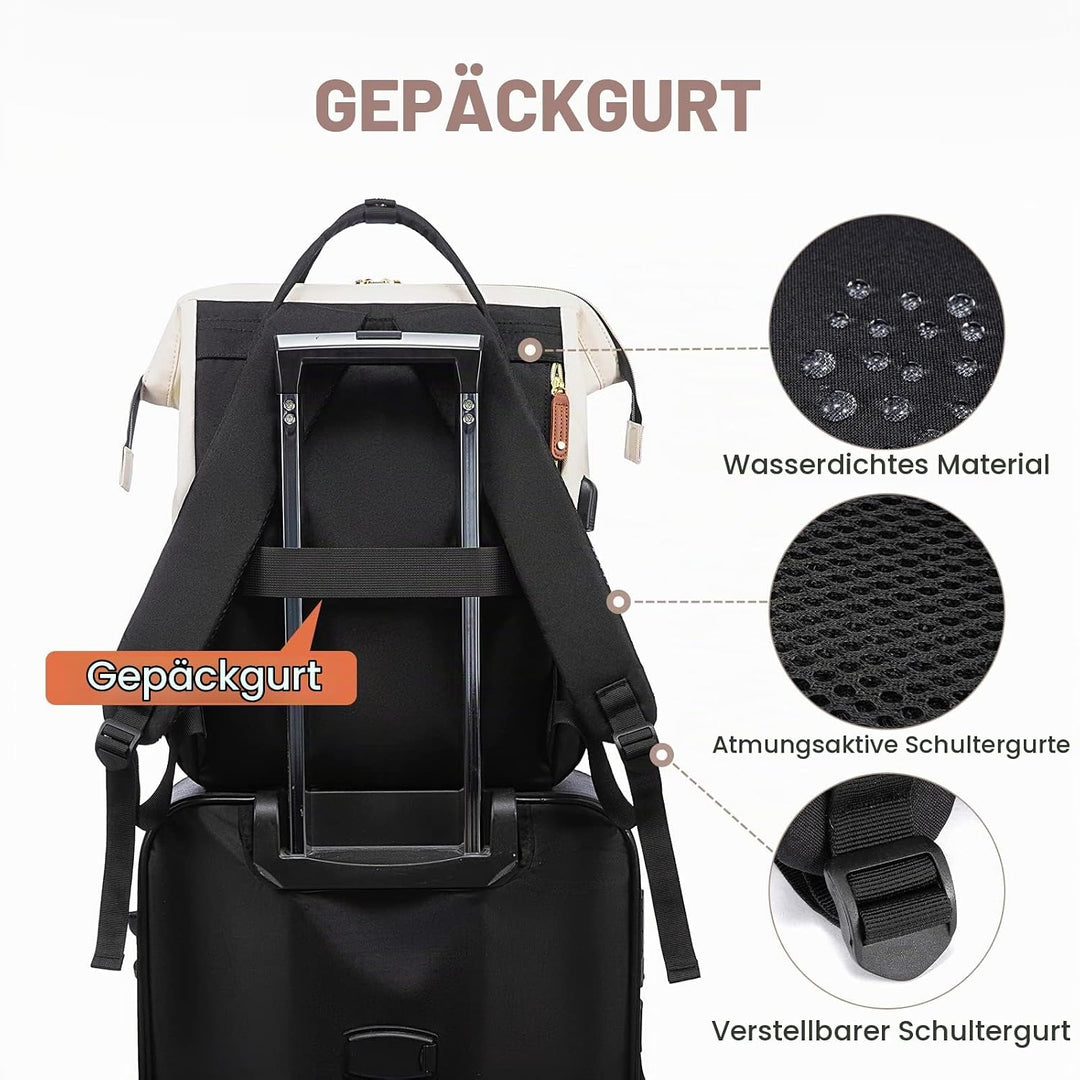 LOVEVOOK Rucksack Damen Gross Laptop Rucksack mit Laptopfach 17.3 Zoll Schulrucksack Mädchen Teenage