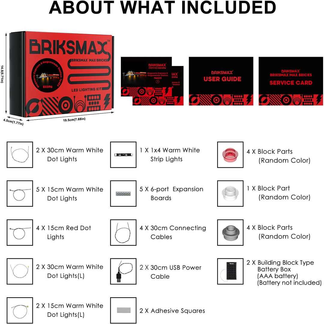 BRIKSMAX 76423 Led Licht für Lego Hogwarts Express & der Bahnhof von Hogsmeade - Compatible with Leg
